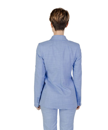 Sandro Ferrone Blue Viscose Suits & Blazer