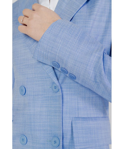 Sandro Ferrone Blue Viscose Suits & Blazer