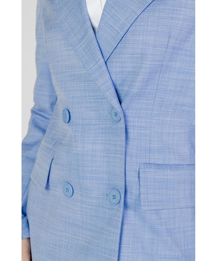 Sandro Ferrone Blue Viscose Suits & Blazer