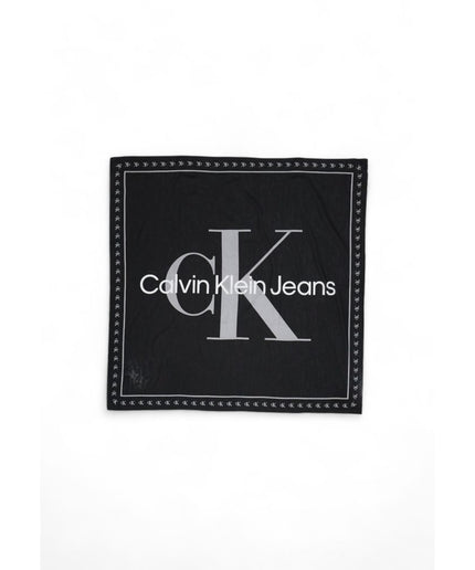 Calvin Klein Black Organic Cotton Scarf