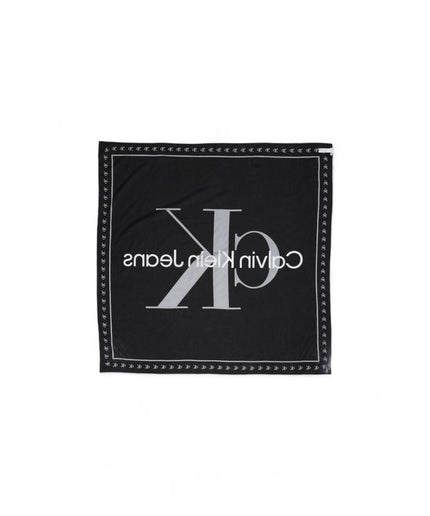 Calvin Klein Black Organic Cotton Scarf