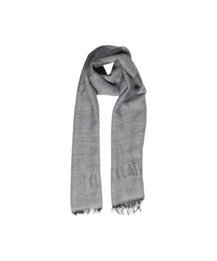 Alviero Martini Prima Classe Gray Polyacrylic Scarf