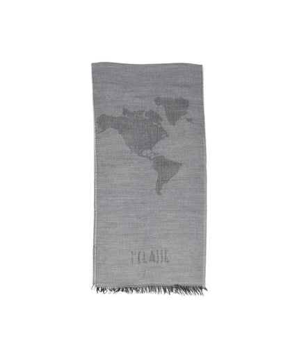 Alviero Martini Prima Classe Gray Polyacrylic Scarf