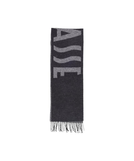 Alviero Martini Prima Classe Black Cotton Scarf