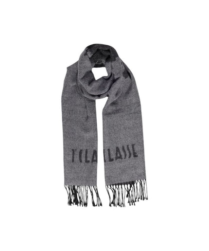 Alviero Martini Prima Classe Gray Polyacrylic Scarf