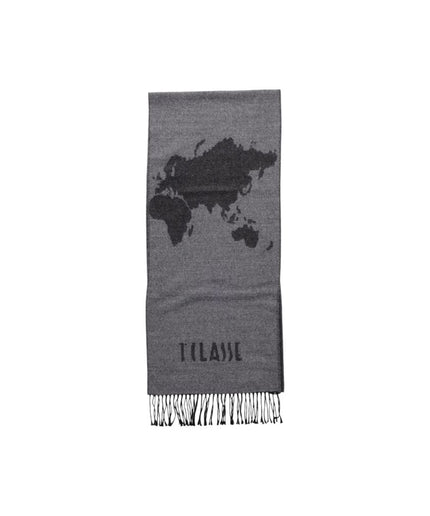 Alviero Martini Prima Classe Gray Polyacrylic Scarf