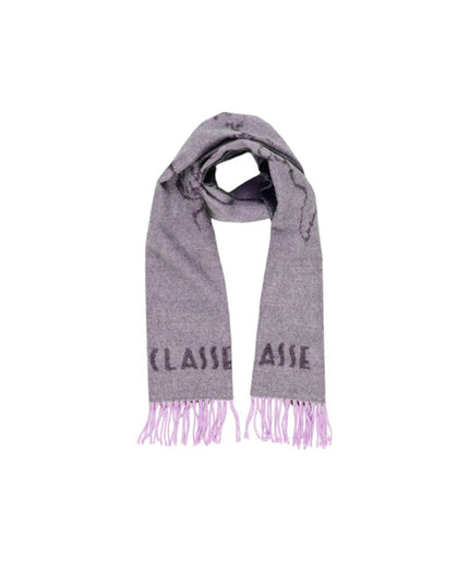 Alviero Martini Prima Classe Purple Polyacrylic Scarf