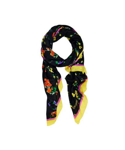 Desigual Black Polyester Scarf