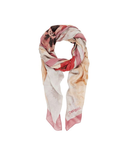 Desigual Gray Polyester Scarf