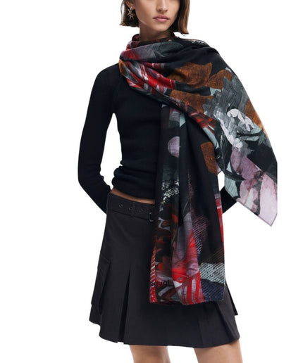 Desigual Purple Polyester Scarf