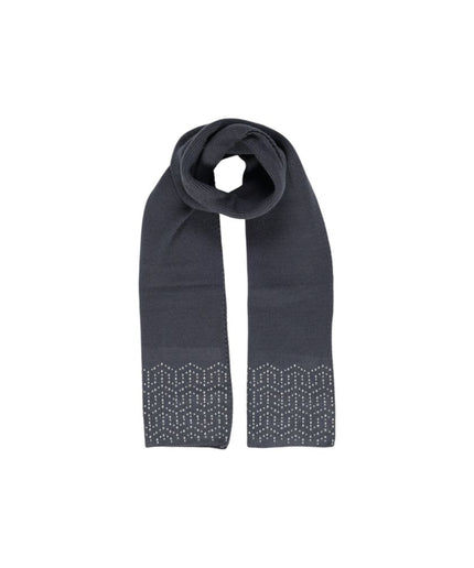 Pieces Gray Polyester Scarf