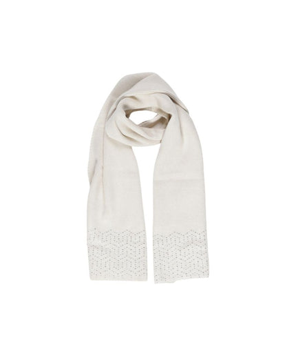 Pieces Beige Polyester Scarf