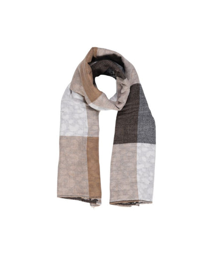 Pieces Beige Recycled Polyester Scarf