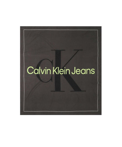 Calvin Klein Black Organic Cotton Scarf