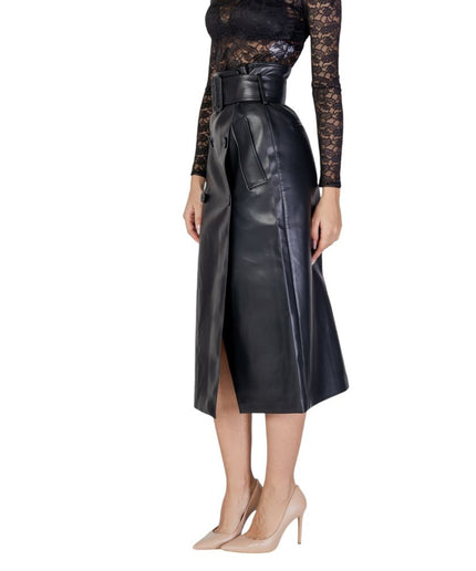 Morgan De Toi Black Polyester Skirt