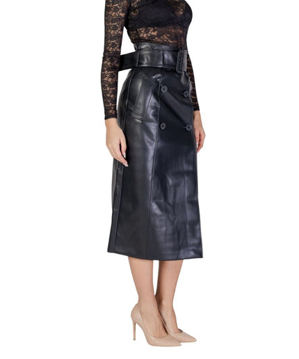 Morgan De Toi Black Polyester Skirt