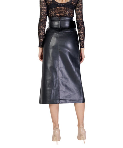 Morgan De Toi Black Polyester Skirt