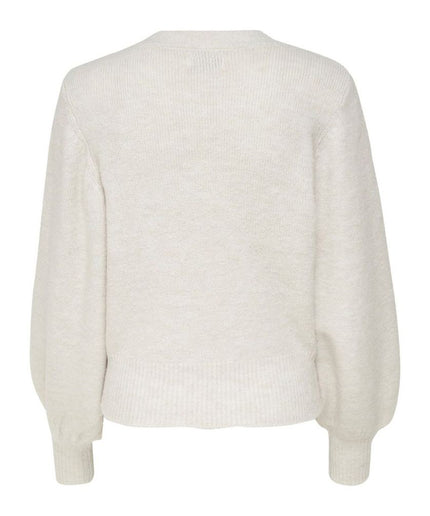 Only Cream Polyester Sweater