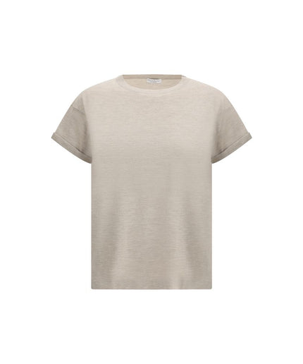 Brunello Cucinelli cashmere glitter T-shirt