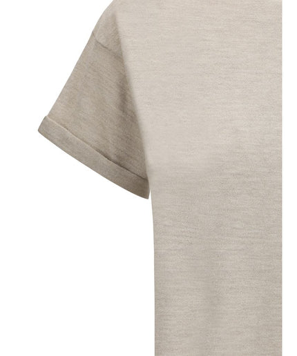 Brunello Cucinelli cashmere glitter T-shirt