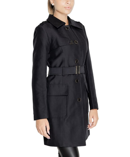 Morgan De Toi Black Polyester Jackets & Coat