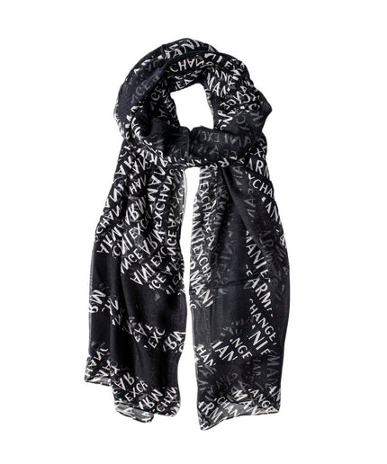 Armani Exchange Black Modal Scarf