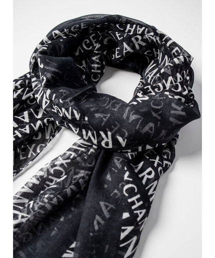 Armani Exchange Black Modal Scarf