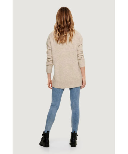 Only Beige Acrylic Sweater