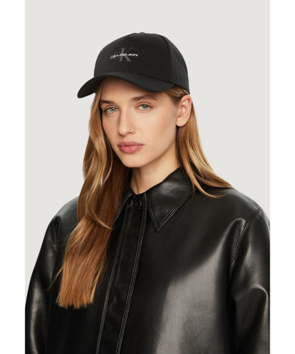 Calvin Klein Jeans Black Recycled Polyester Hat