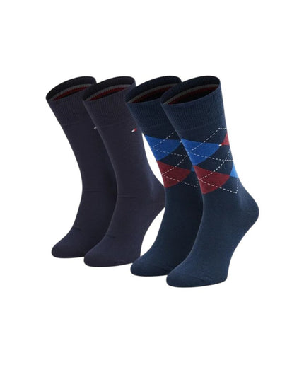 Tommy Hilfiger Blue Cotton Sock