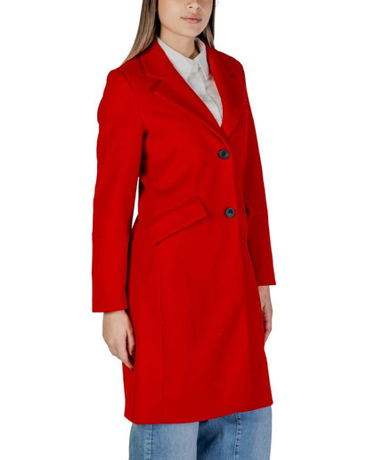 Vero Moda Red Polyester Jackets & Coat