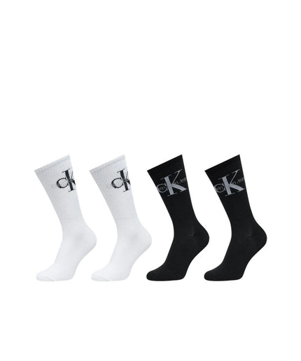 Calvin Klein Black And White Cotton Sock