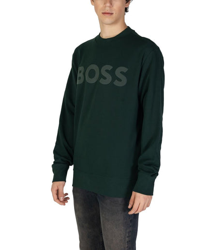 Hugo Boss Green Cotton Sweater