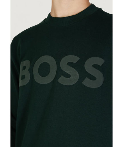 Hugo Boss Green Cotton Sweater