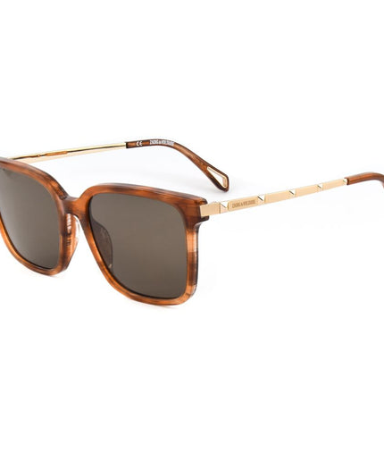 Zadig & Voltaire Brown Acetate Sunglasses