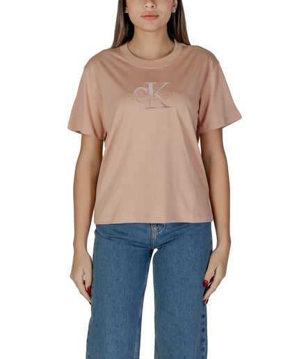 Calvin Klein Jeans Pink Cotton Tops & T-Shirt