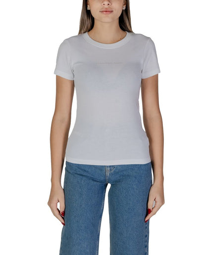 Calvin Klein Jeans White Cotton Tops & T-Shirt