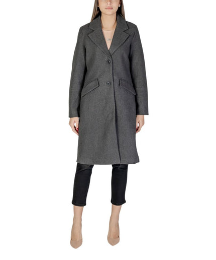 Vero Moda Gray Polyester Jackets & Coat