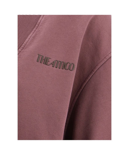 The Attico V-neck cropped Sweatshirt