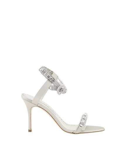 Manolo Blahnik Asasan Satin Sandals