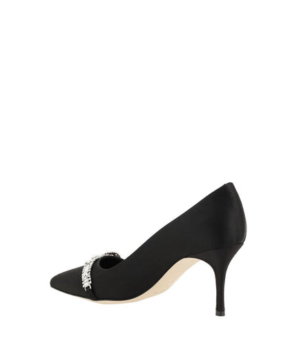 Manolo Blahnik Asapump Satin Pumps