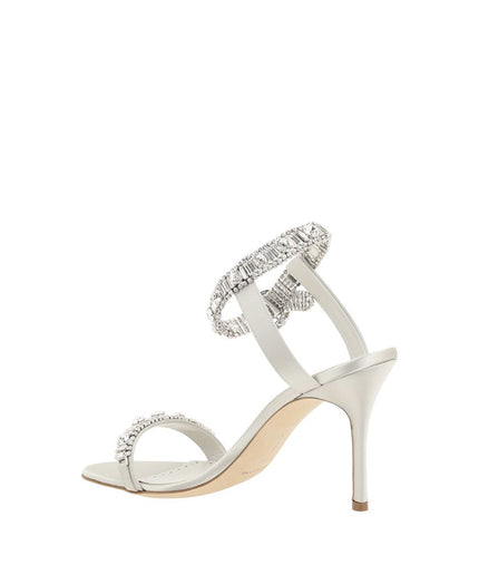 Manolo Blahnik Asasan Satin Sandals