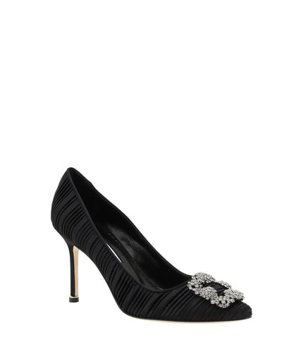 Manolo Blahnik Satin Hangisi Pumps