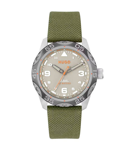 Hugo Boss Green Fabric Watch