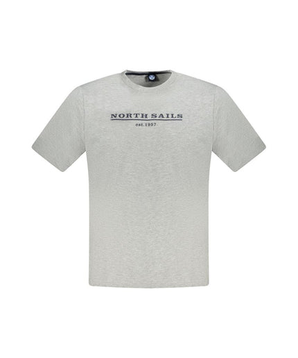 North Sails Gray Cotton T-Shirt