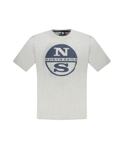 North Sails Gray Cotton T-Shirt