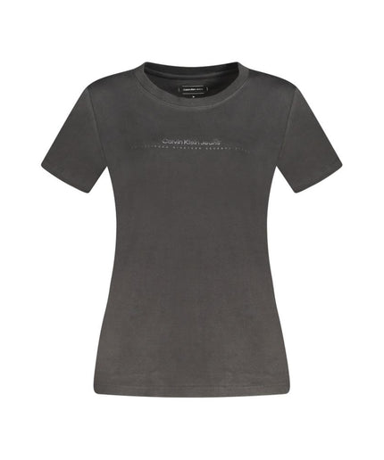 Calvin Klein Black Cotton Tops & T-Shirt