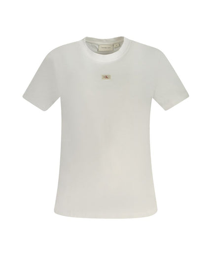 Calvin Klein White Cotton Tops & T-Shirt