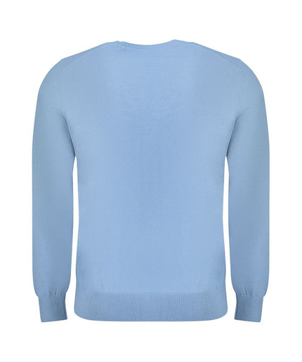 Hugo Boss Blue Cotton Sweater