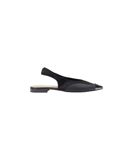 PINKO Black Leather Sandal